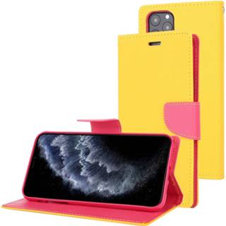 👉 Dagboek geel active Voor iPhone 11 Pro MERCURY GOOSPERY FANCY Horizontale flip lederen tas met houder&kaartsleuven en portemonnee (geel)