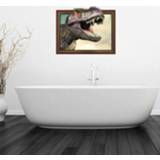 👉 Dinosaurus active 3D badkamer kunst stickers, afmetingen: 71,8 x 58 0,3 cm