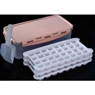 👉 Koelbox siliconen active Huishoudelijke met deksel IJsblokjesvorm Koelkast Ice Lattice Quick Freezer Levering in willekeurige kleur, grootte: 96 raster