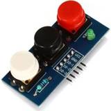 👉 Toetsenbord active LDTR - Key3 3-6V Onafhankelijke Key Touch Button Module Extern met LED-voedingsindicator