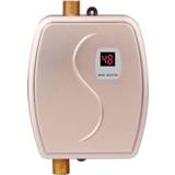 👉 Waterkoker goud active 3800 W Mini Elektrische Tankless Instant Heet Water Heater Badkamer Keuken Wassen Huishoudelijk Keukenapparaat, Plug: 220 V EU Plug (Goud)