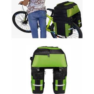 👉 Mountainbike zwart groen active Fiets Achterplank Tas Camel Bag (Zwart Groen)