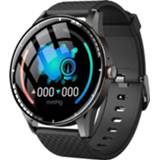 👉 Smartwatch zwart active H6 1,28 inch touchscreen IP67 waterdicht smartwatch, ondersteuning voor Bluetooth-oproep / slaapbewaking hartslagbewaking (zwart)