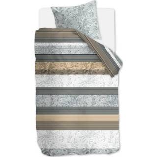 👉 Dekbedovertrek katoen satijn grijs Beddinghouse Selene - 1-persoons (140x200/220 Cm + 1 Sloop) Natural 8719931397425