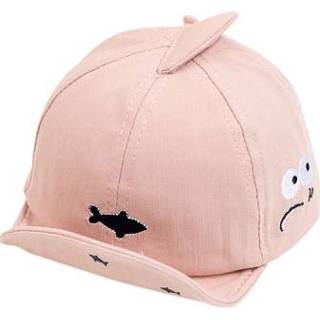 👉 Hoed active baby's C0363 Cartoon Shark Pattern Baby Pet Katoenen Hoed, Maat: 46cm Verstelbaar (Sneeuwknop Kleur)