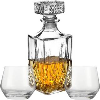👉 Likeur active Cadeauset whisky/likeur karaf 900 ml inclusief 2x luxe whiskyglazen