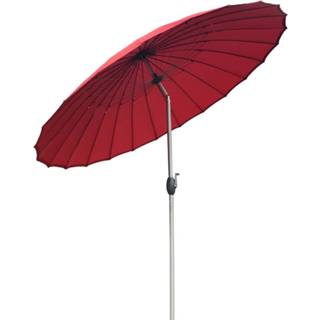 👉 Parasol rood Sorara Shanghai Ø 260 Cm 8719189103106