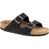 👉 Sandaal zwart 36 uniseks beige bruin Birkenstock - Arizona SFB VL Sandalen maat Schmal, zwart/beige/bruin 4040714342795