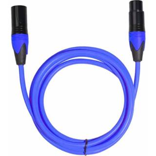 👉 Microfoon blauw active mannen XRL man-vrouw mixer audiokabel, lengte: 5m (blauw)