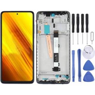 👉 Digitizer zwart active Origineel LCD-scherm en volledige montage met frame voor Xiaomi Poco X3 NFC / (zwart)