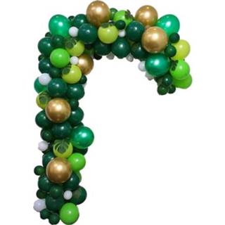 👉 Ketting set blauw groen teak active Jungle Thema Feestdecoratie Ballon Donkergroen Props
