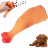 👉 Fluit plastic active Drumstick-vorm huisdierenspeelgoed met fluitje voor honden / katten