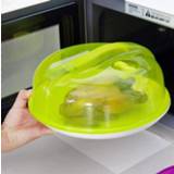 👉 Magnetron transparante groen plastic active 3 STKS Verwarming Deksel Oliebestendig Koelkast Voedsel Behoud Ronde Kom (Groen)