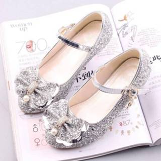 👉 Paillet zilver 36 active Fashion Pailletten Lichtgewicht Princess Shoes Dansschoenen voor studenten (Kleur: Maat: 36)