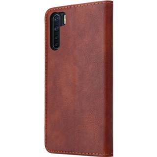 Portemonnee bruin ShieldCase Wallet case Oppo A91 (bruin) 8720391647753