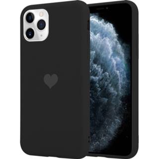 Zwart silicone ShieldCase Sweetheart hoesje iPhone 11 Pro (zwart) 7424914925908