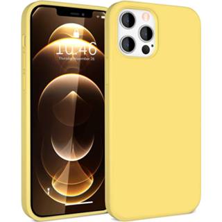 👉 Geel silicone ShieldCase case iPhone 12 Pro Max - 6.7 inch (geel) 7424919772736