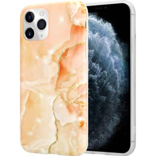 👉 Oranje marmer ShieldCase Peachy Dreamy iPhone 11 Pro hoesje (oranje) 7424913735713