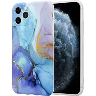 👉 Blauw marmer ShieldCase Sky Is The Limit iPhone 11 Pro hoesje met camerabescherming (donkerblauw) 7424924154152