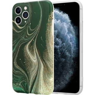 👉 Donkergroen groen marmer ShieldCase Green Garden iPhone 11 Pro hoesje met camerabescherming (groen) 7424929832840