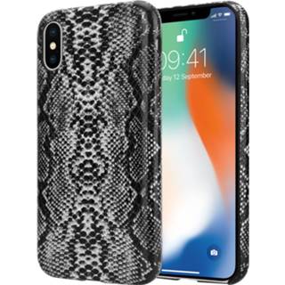 👉 Grijs wit X Xs ShieldCase Guilty Grey Snake Print iPhone / hoesje (wit-grijs) 7424901212295