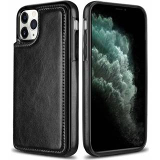 👉 Portemonnee zwart ShieldCase iPhone 12 Pro wallet case - 6.1 inch (zwart) 7424902218272