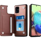 👉 Portemonnee bruin ShieldCase Samsung Galaxy A71 wallet case (bruin) 7424915026048