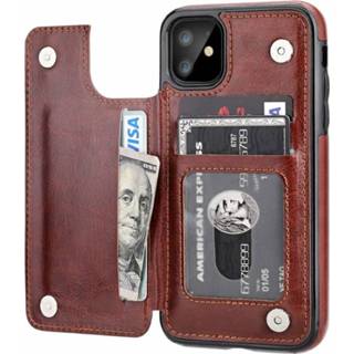 👉 ShieldCase Wallet case iPhone 12 Mini  - 5.4 inch (bruin)
