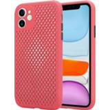 👉 Siliconen hoesje rood Shieldcase met gaatjes iPhone 11 (rood) 9508764946165