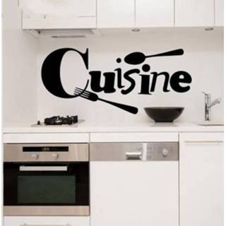 👉 Lepel active Vork Gesneden Keuken Sticker Restaurant Achtergrond Wanddecoratie Stickers