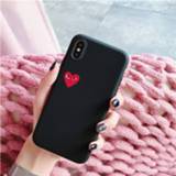 👉 Zwart X Xs ShieldCase Heart Eyes iPhone / hoesje (zwart) 7445936111100