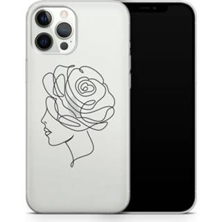 👉 Transparant ShieldCase Flower Face iPhone 12 Pro hoesje (transparant) 8720391665351