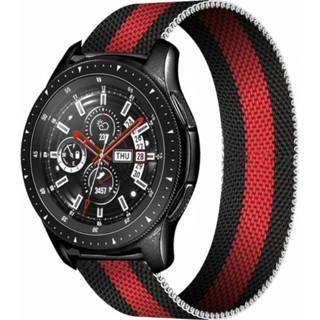 👉 Watch zwart rood Samsung Galaxy Milanese band (zwart/rood) 7424910635665