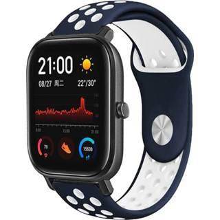 👉 Sportband blauw wit Xiaomi Amazfit GTS sport band (blauw/wit) 7424903672691