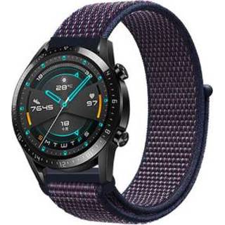 👉 Watch paars blauw nylon Huawei GT band (paars-blauw) 9506234744594 9508713691276