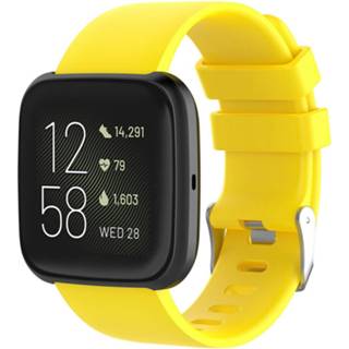 👉 Geel silicone Fitbit Versa band (geel) 9508586466889