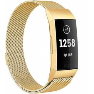 👉 Milanese band goud Fitbit Charge 4 (goud) 9506386495276