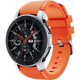 👉 Watch oranje silicone Samsung Galaxy bandje (oranje) 9507677538757