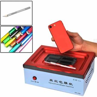 👉 Envelop active Vacuüm Coating Machine DIY Back Cover Film Reparatie Tool (Met 20 STKS Film) voor Smartphones