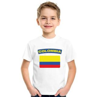 👉 Shirt wit katoen kinderen active jongens meisjes T-shirt Argentinie vlag en