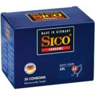 👉 Condoom 64 transparant latex Sico Size - Ruimere Condooms 50 stuks 4013006215367 4013006215060
