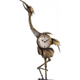👉 Klok bronskleurig Kraanvogel met