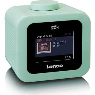 👉 Wekkerradio groen Lenco CR-620 - met DAB+ en AUX-uitgang 8711902043751