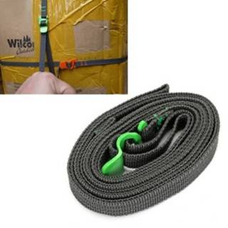 👉 Omsnoeringsband groen touw active Snel losmaken voor buiten / rugzakverpakkingstape (groen)