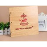 👉 Fotoalbum active 2 STUKS 16 Inch Mahonie DIY Herdenkings Losbladig Creatieve Gift (Carrousel)