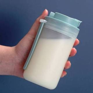 👉 Schaal active kinderen 2 STKS Huishoudelijke Ontbijtbeker Draagbare Grote Capaciteit Waterbeker Met (Nijlblauw)