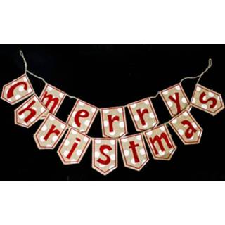 👉 Vlaggenlijn stoffen active 2 Zakjes Kerst Letter Decoratie