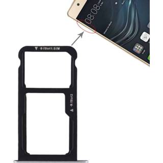 👉 Zilver onderdelen active SIM-kaartvak + / Micro SD-kaart voor Huawei P9 Lite (zilver) 7442935749785