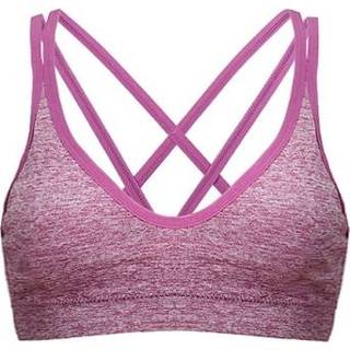 Sport BH paars vulling active vrouwen Dames fitness yoga sportbeha wordt geleverd met vulling, maat: one size (paars)