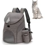 👉 Backpack grijs s active Go Out Portable Opvouwbare Pet Cat and Dog Carry Backpack, maat: (grijs)